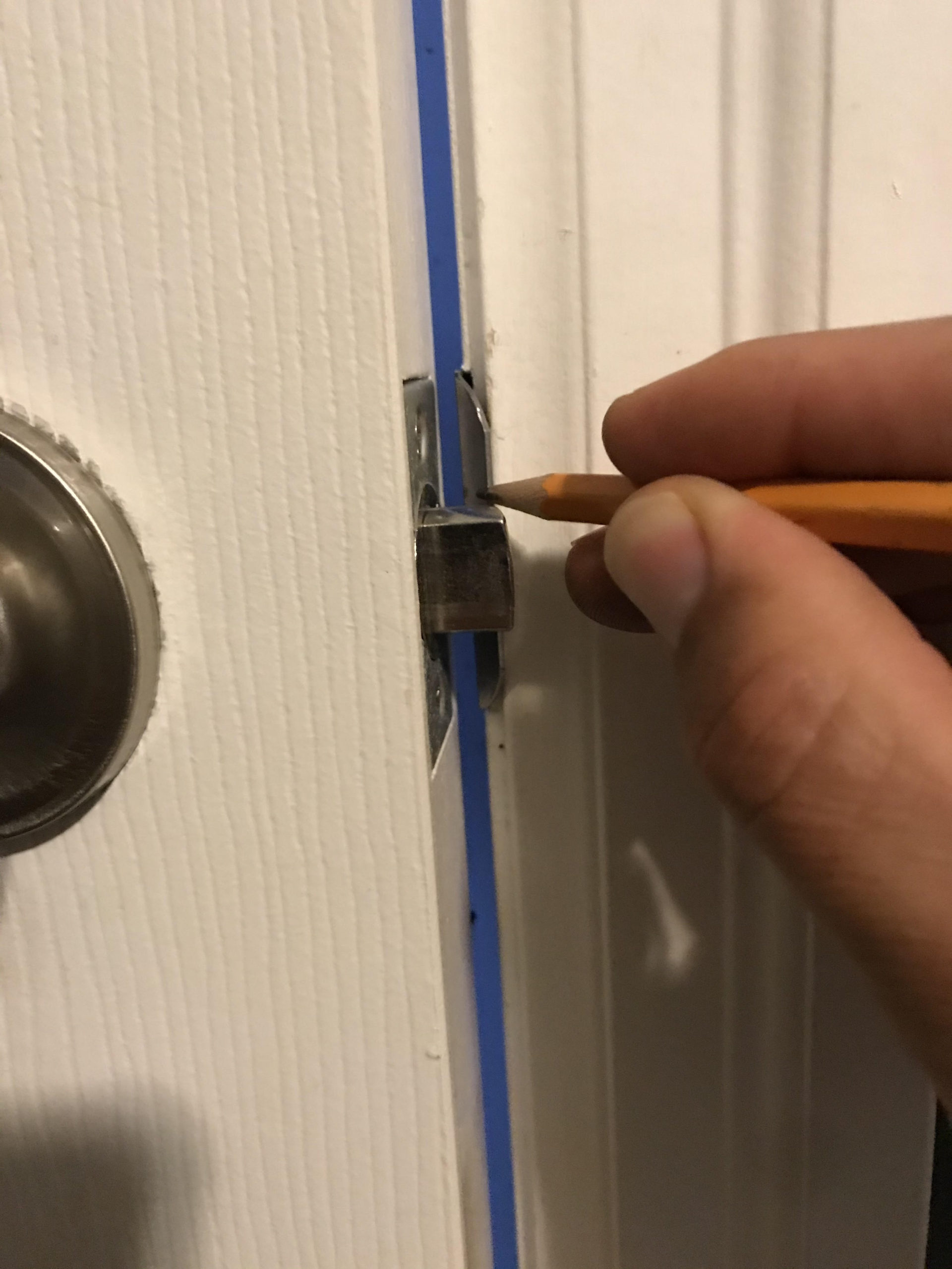 How to easily adjust a misaligned door latch that is hard to lock or